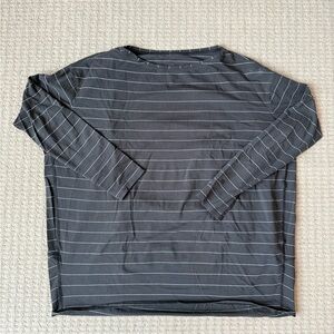 Lululemon grey Striped Shirt